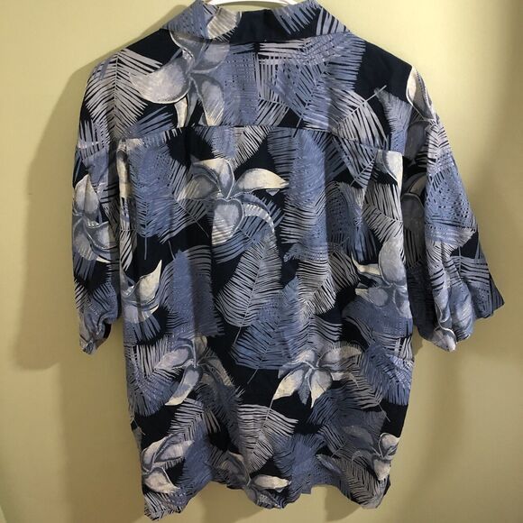 Hilo Hattie Hawaiian Original Men's Tropical Button Down Shirt Blue XL - Picture 6 of 6